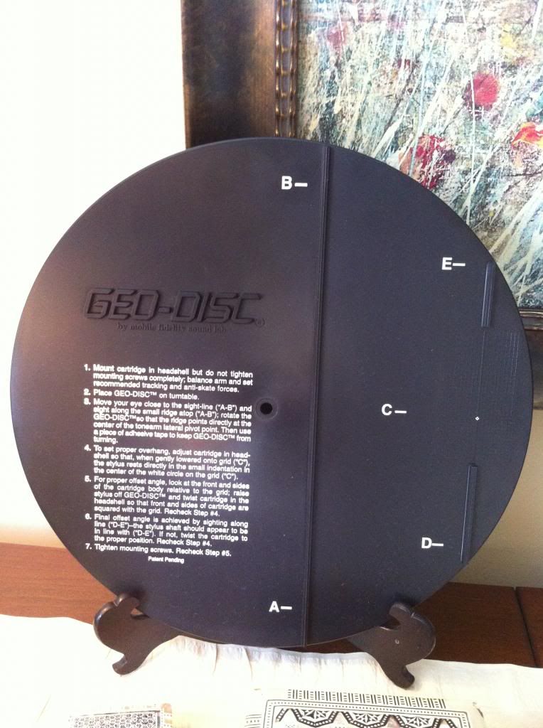 GEODISC (cartridge alignment tool) from Mobile Fidelity Sound Lab, Inc